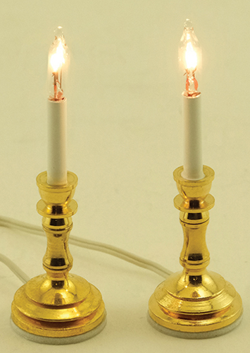 Dollhouse Miniature Candlesticks, 2/Pk